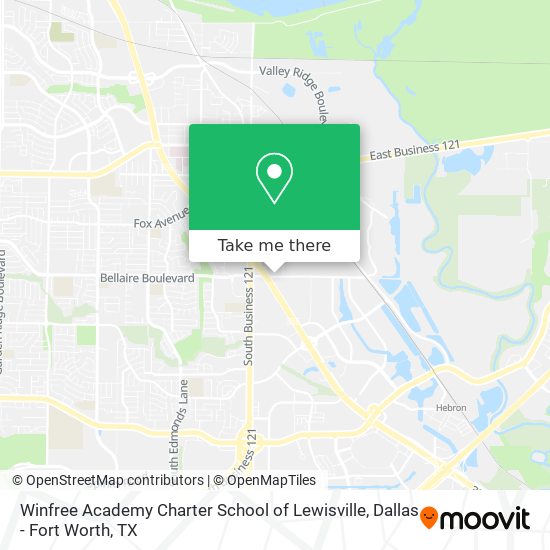 Mapa de Winfree Academy Charter School of Lewisville