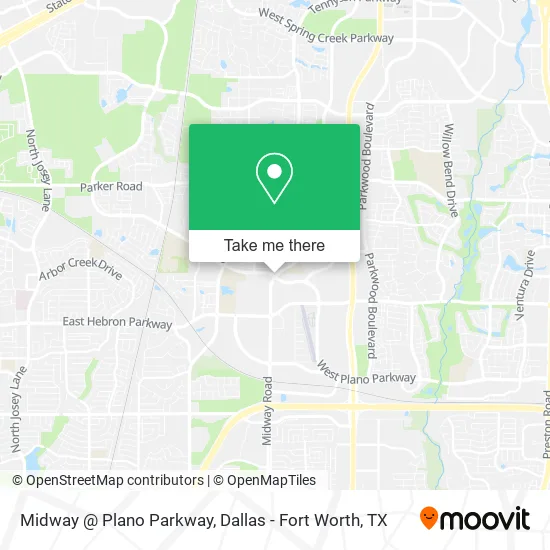 Midway @ Plano Parkway map