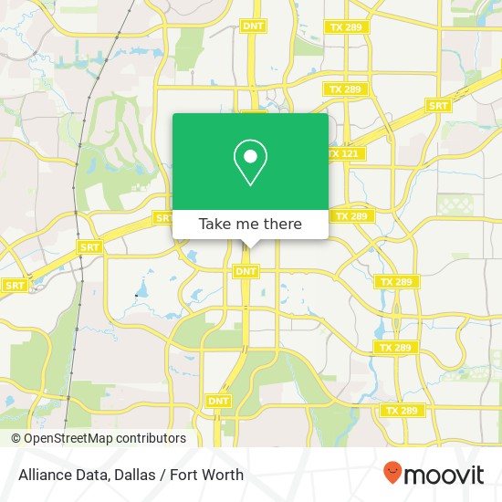 Alliance Data map