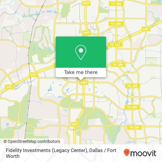Fidelity Investments (Legacy Center) map