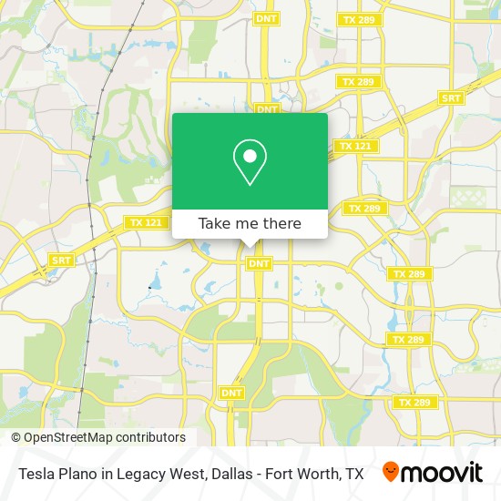 Mapa de Tesla Plano in Legacy West