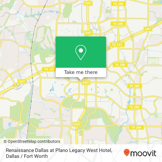 Mapa de Renaissance Dallas at Plano Legacy West Hotel