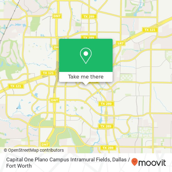 Capital One Plano Campus Intramural Fields map