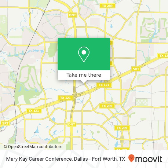 Mary Kay Career Conference map