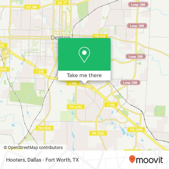 Hooters map