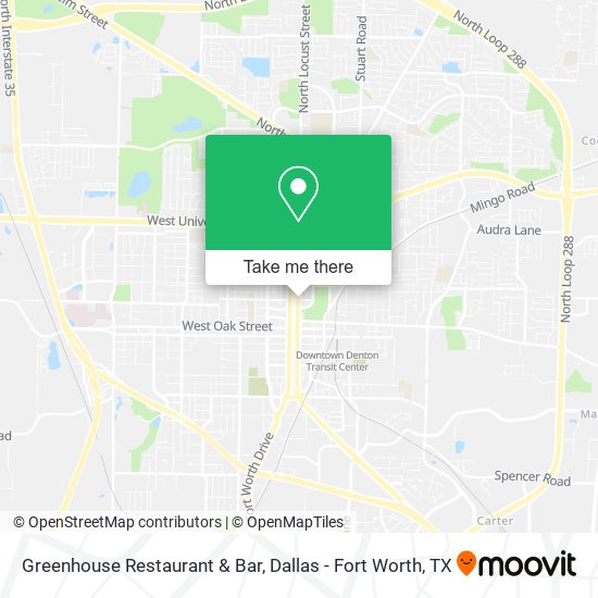 Greenhouse Restaurant & Bar map