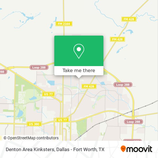 Mapa de Denton Area Kinksters