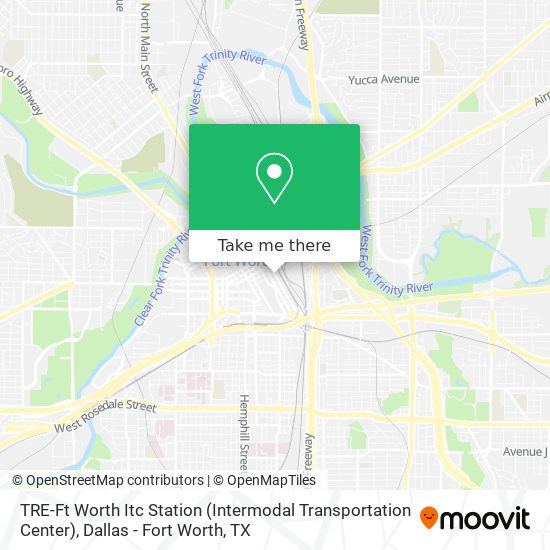 Mapa de TRE-Ft Worth Itc Station (Intermodal Transportation Center)