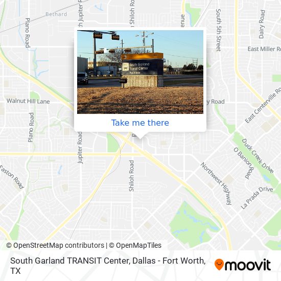 South Garland TRANSIT Center map