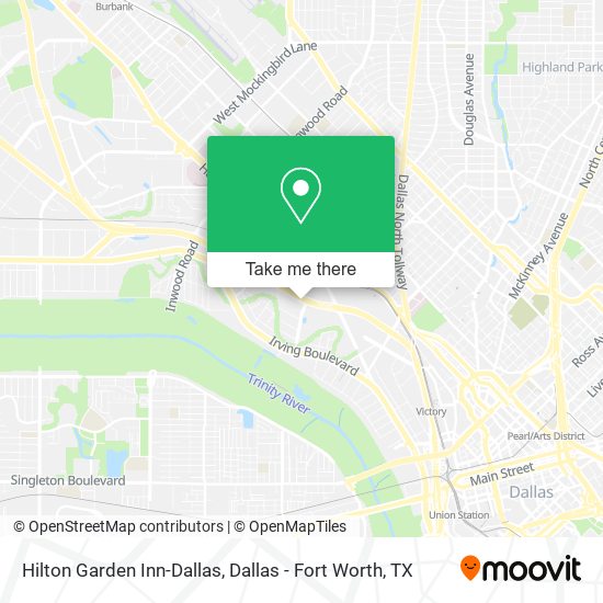 Hilton Garden Inn-Dallas map