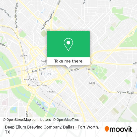 Mapa de Deep Ellum Brewing Company