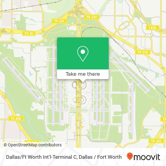 Dallas / Ft Worth Int'l-Terminal C map