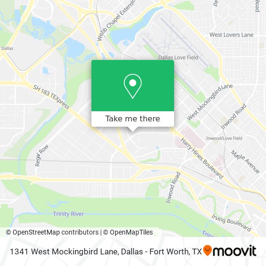 1341 West Mockingbird Lane map