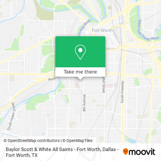 Baylor Scott & White All Saints - Fort Worth map