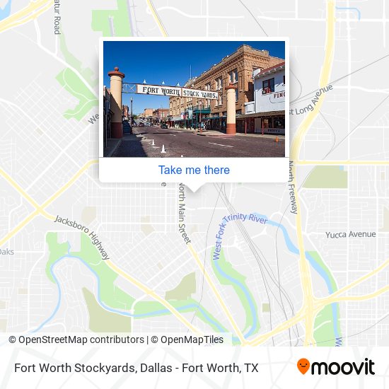 Fort Worth Stockyards map