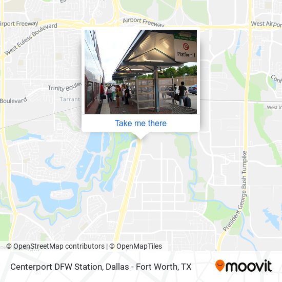 Centerport DFW Station map