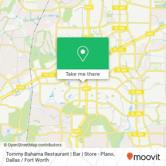 Mapa de Tommy Bahama Restaurant | Bar | Store - Plano