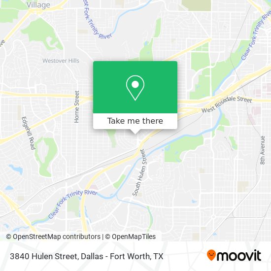 3840 Hulen Street map