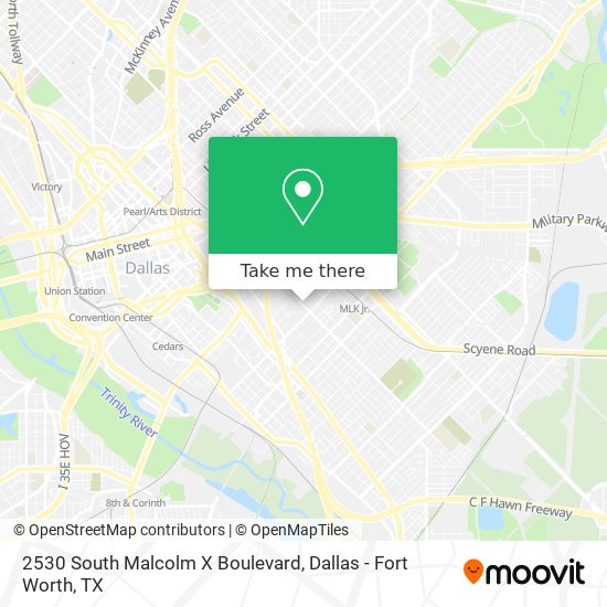 2530 South Malcolm X Boulevard map