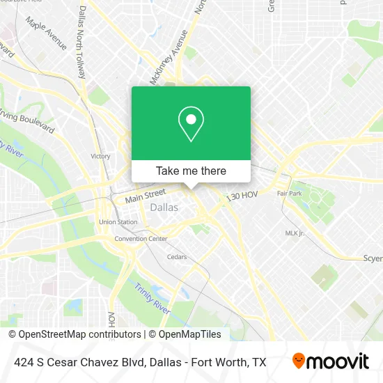 424 S Cesar Chavez Blvd map