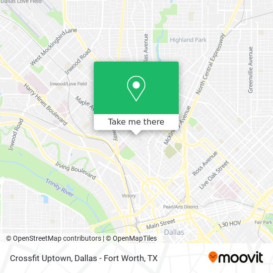 Crossfit Uptown map