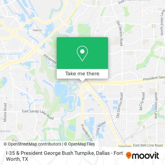 Mapa de I-35 & President George Bush Turnpike