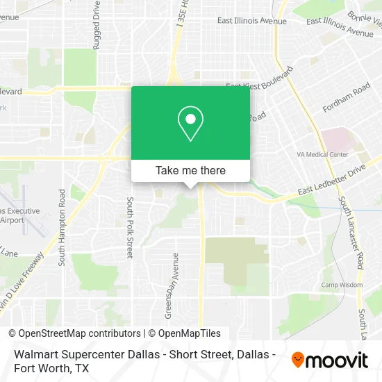 Walmart Supercenter Dallas - Short Street map