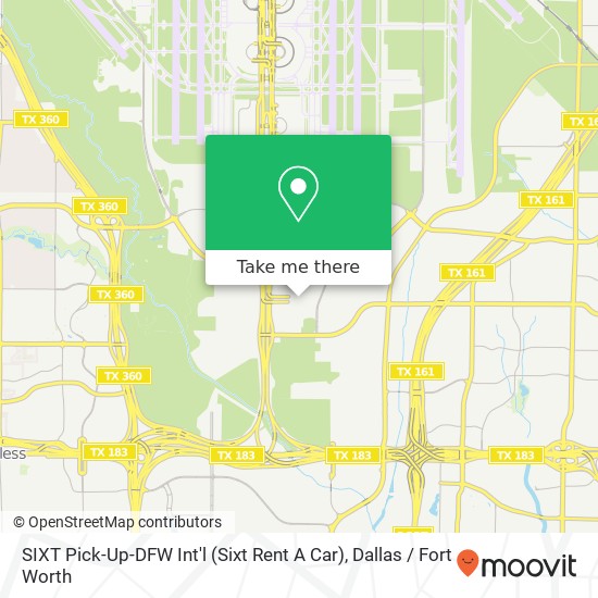 SIXT Pick-Up-DFW Int'l (Sixt Rent A Car) map