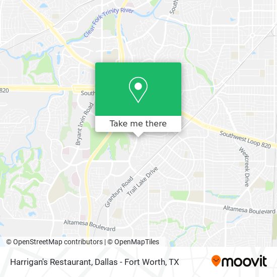 Harrigan's Restaurant map