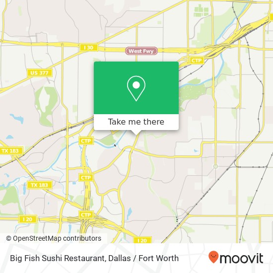 Big Fish Sushi Restaurant, 3000 S Hulen St Fort Worth, TX 76109 map