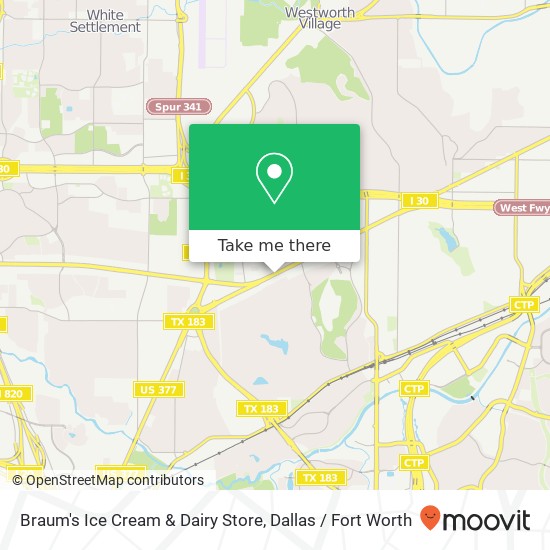 Braum's Ice Cream & Dairy Store, 6601 Camp Bowie Blvd Fort Worth, TX 76116 map