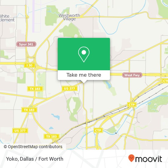 Mapa de Yoko, 5936 Geddes Ave Fort Worth, TX 76107