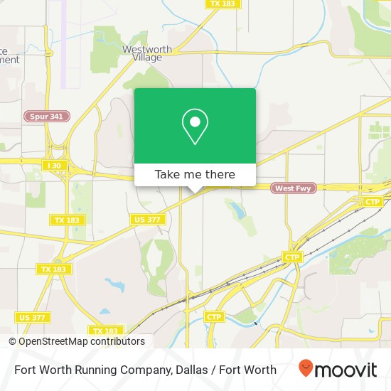 Mapa de Fort Worth Running Company, 5800 Camp Bowie Blvd Fort Worth, TX 76107