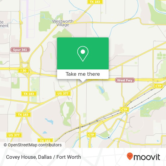 Mapa de Covey House, 5800 Camp Bowie Blvd Fort Worth, TX 76107