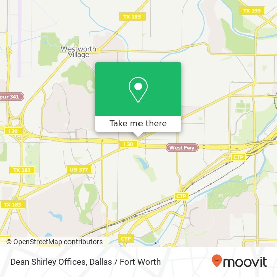 Mapa de Dean Shirley Offices, 5308 Birchman Ave Fort Worth, TX 76107