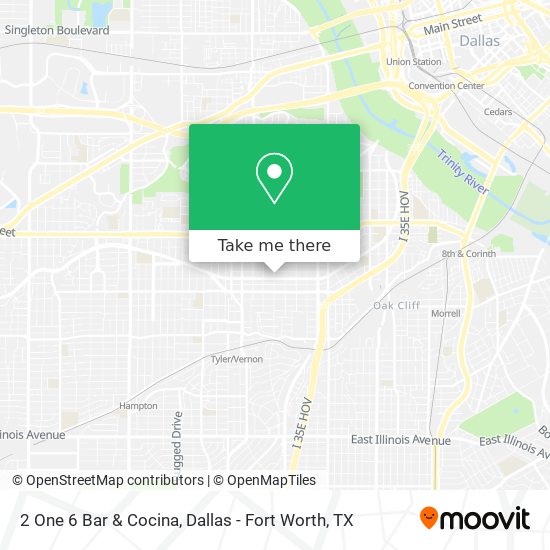 Mapa de 2 One 6 Bar & Cocina