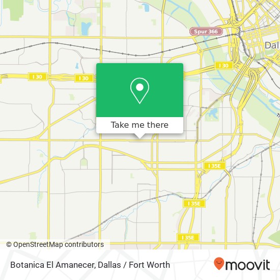 Mapa de Botanica El Amanecer, 1323 W Davis St Dallas, TX 75208
