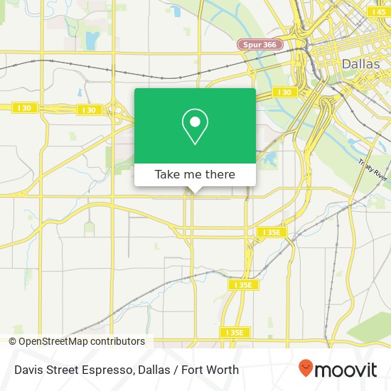 Davis Street Espresso, 819 W Davis St Dallas, TX 75208 map