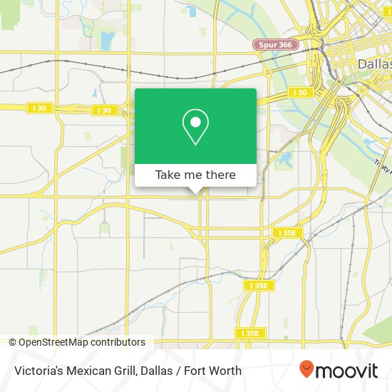 Mapa de Victoria's Mexican Grill, 607 N Willomet Ave Dallas, TX 75208