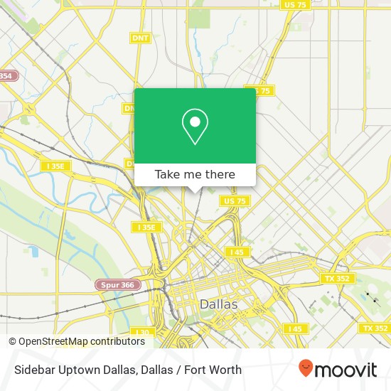 Sidebar Uptown Dallas map