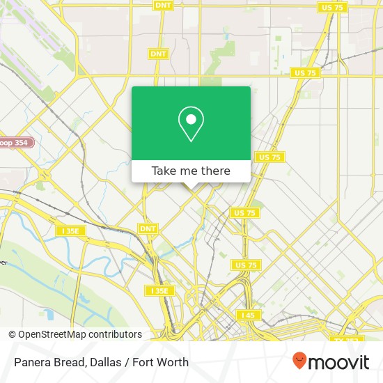 Mapa de Panera Bread, 3826 Lemmon Ave Dallas, TX 75219