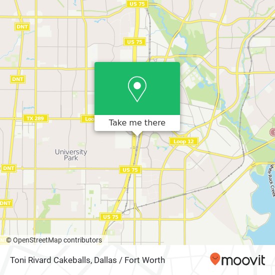 Toni Rivard Cakeballs, Dallas, TX 75206 map