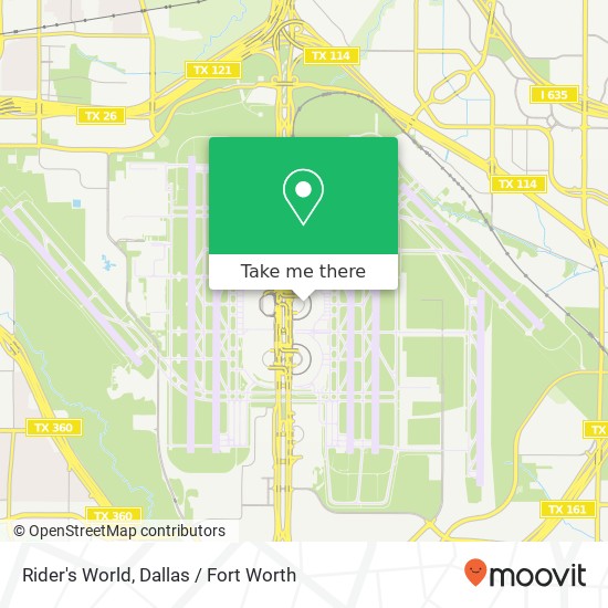 Rider's World, Dallas, TX 75261 map