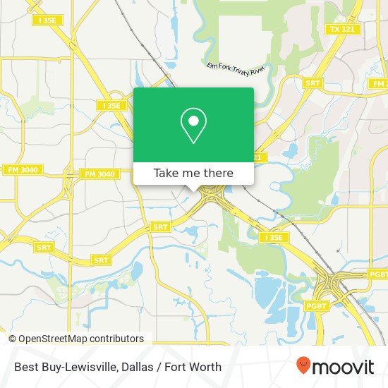 Mapa de Best Buy-Lewisville, 2601 S Stemmons Fwy Lewisville, TX 75067