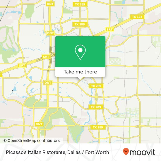 Mapa de Picasso's Italian Ristorante, Hedgcoxe Rd Plano, TX 75024