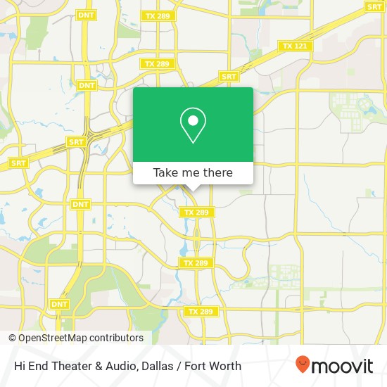 Hi End Theater & Audio, 7508 San Jacinto Pl Plano, TX 75024 map