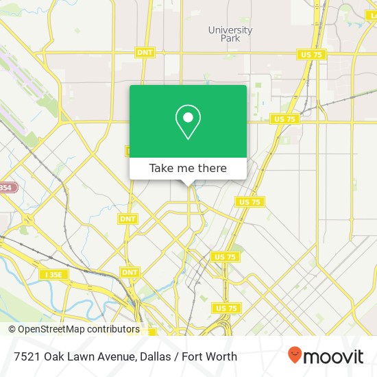 7521 Oak Lawn Avenue map