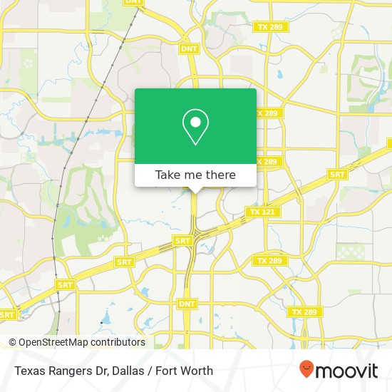 Texas Rangers Dr map