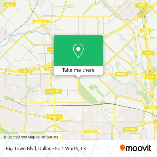 Mapa de Big Town Blvd