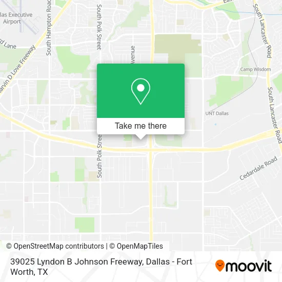 39025 Lyndon B Johnson Freeway map